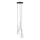Lustra ar auklu DAISY 3xG9/12W/230V d. 27 cm spīdīgi hromēts/melna/caurspīdīga