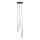Lustra ar auklu DAISY 3xG9/12W/230V d. 27 cm zelta/melna/balta