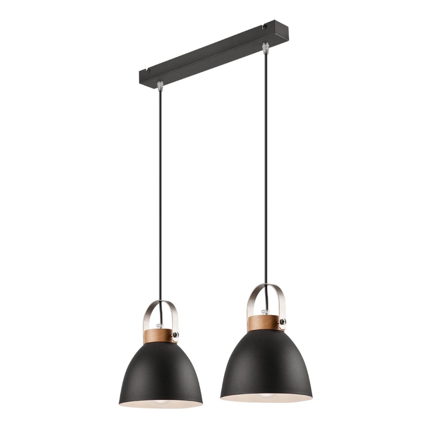 Lustra ar auklu DANIELLE 2xE27/60W/230V dižskābardis