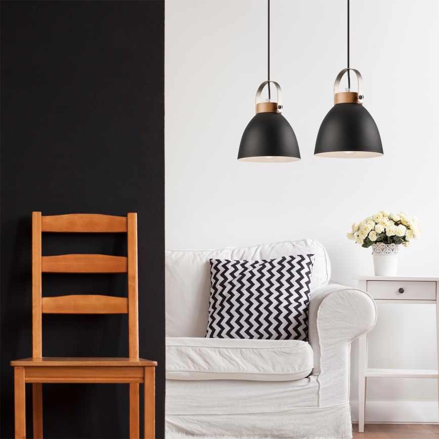 Lustra ar auklu DANIELLE 2xE27/60W/230V dižskābardis