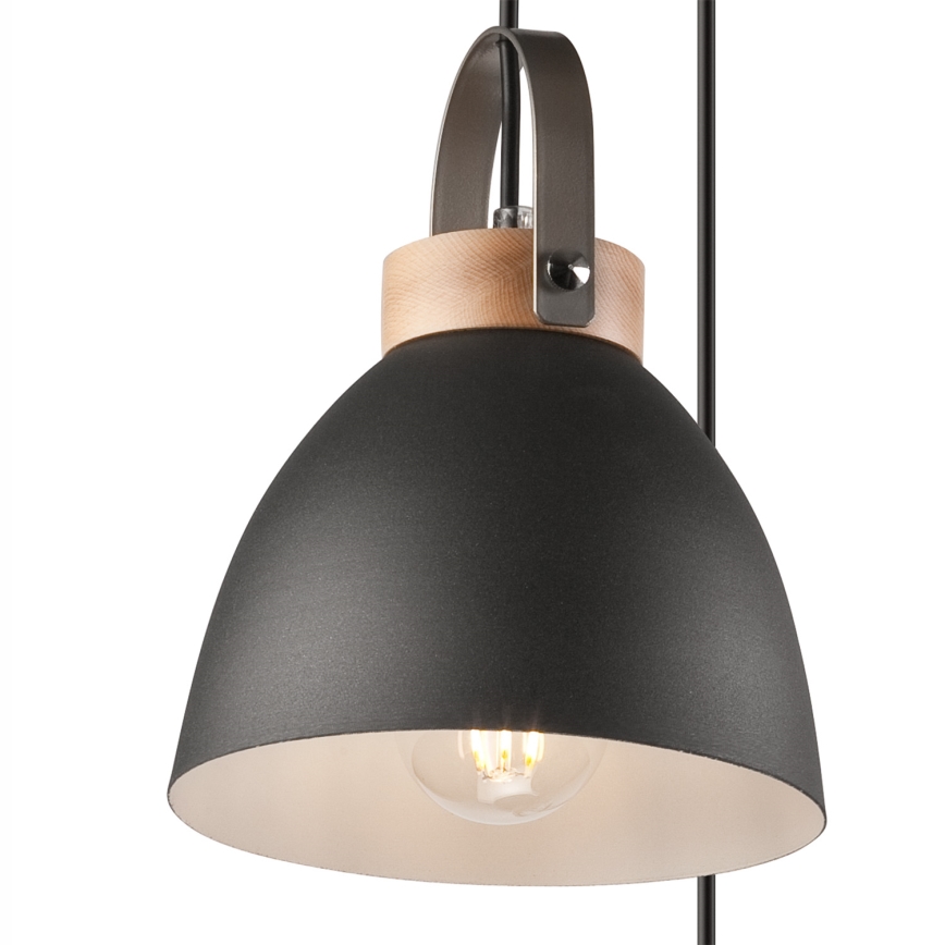 Lustra ar auklu DANIELLE 3xE27/60W/230V dižskābardis - FSC sertificēts