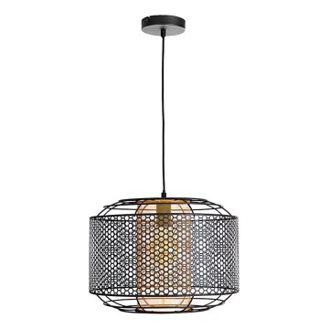 Lustra ar auklu DENTON 1xE27/40W/230V melna