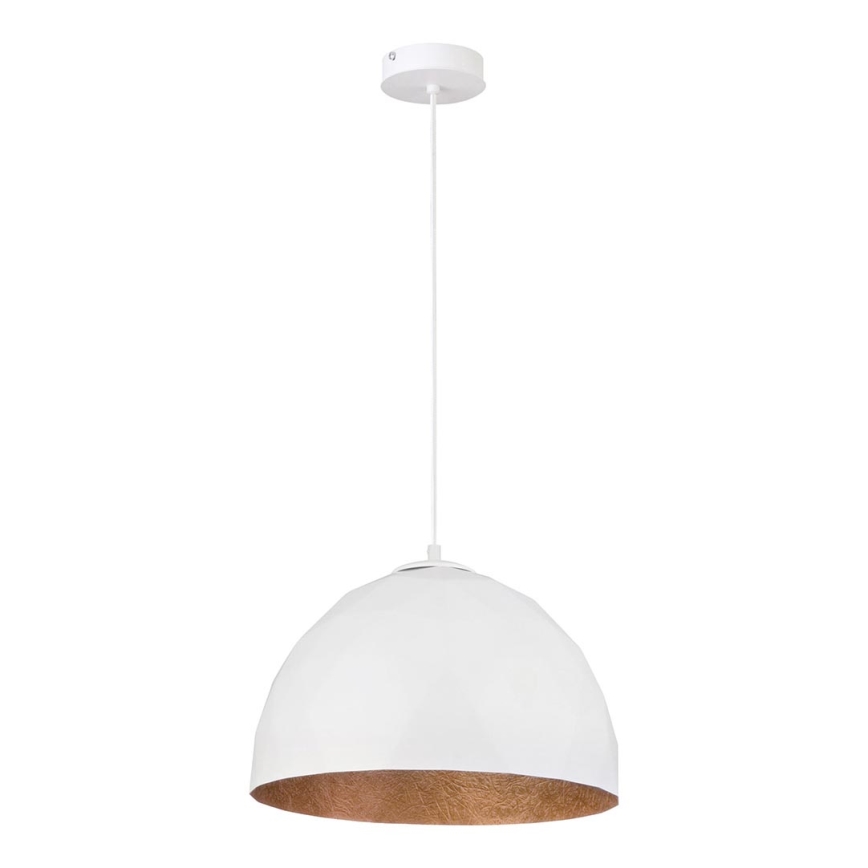 Lustra ar auklu DIAMENT 1xE27/60W/230V d. 35 cm balta/vara