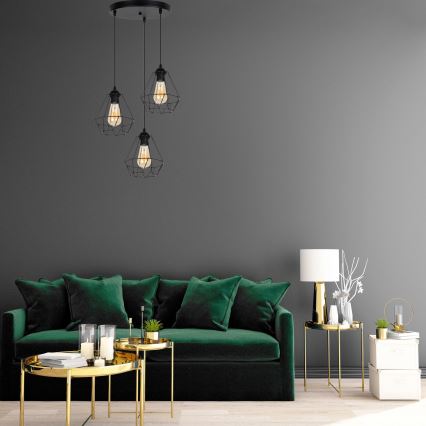 Lustra ar auklu DIAMENT 3xE27/60W/230V