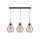 Lustra ar auklu DIAMENT 3xE27/60W/230V ozols