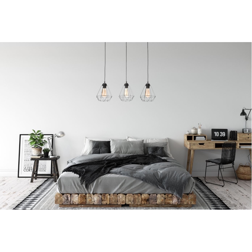 Lustra ar auklu DIAMENT MINI 3xE27/60W/230V