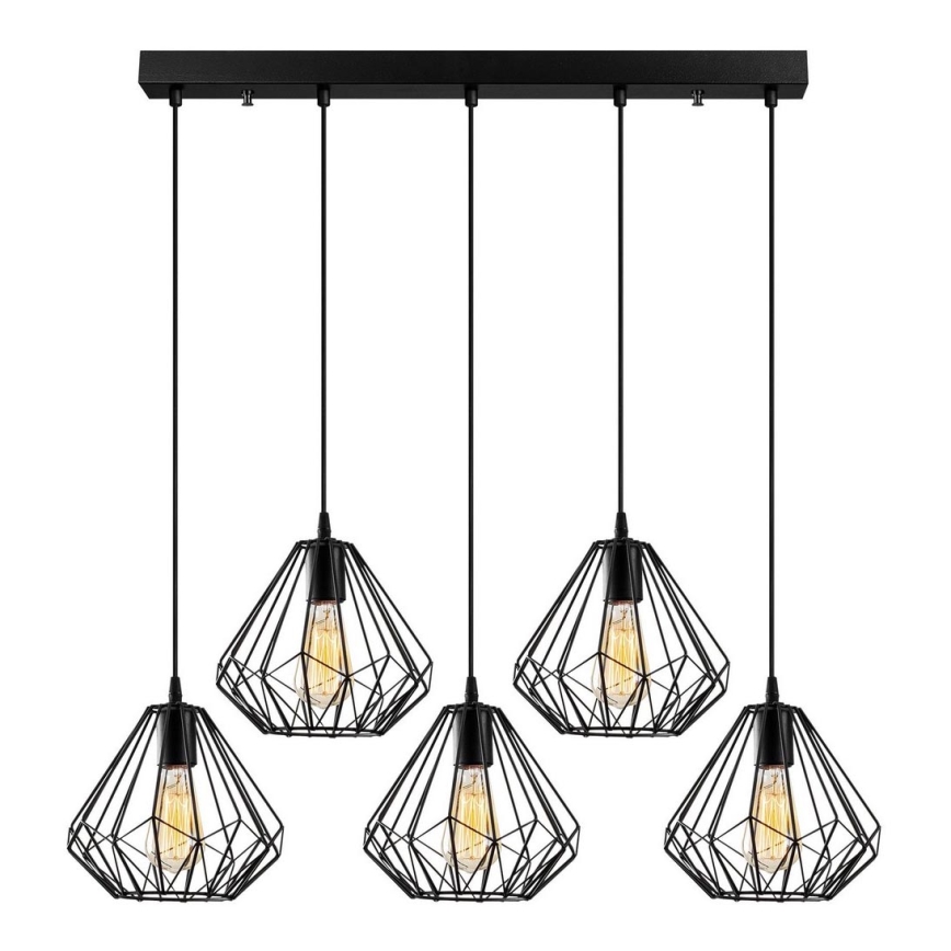 Lustra ar auklu DIAMOND 5xE27/100W/230V