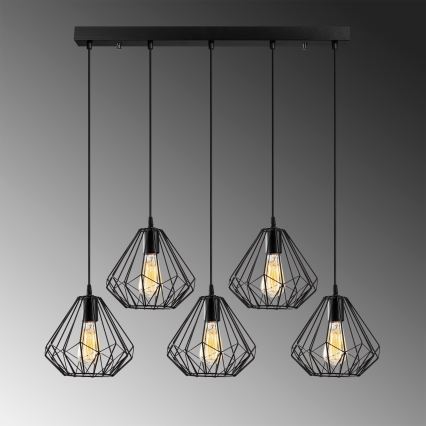 Lustra ar auklu DIAMOND 5xE27/100W/230V