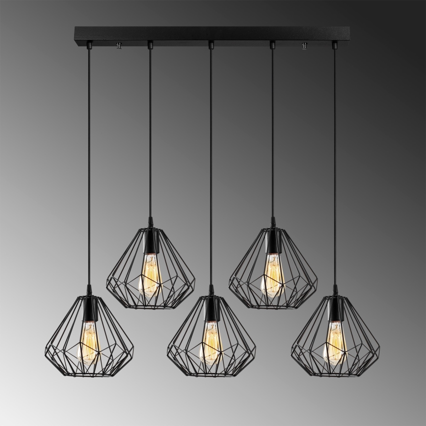 Lustra ar auklu DIAMOND 5xE27/100W/230V