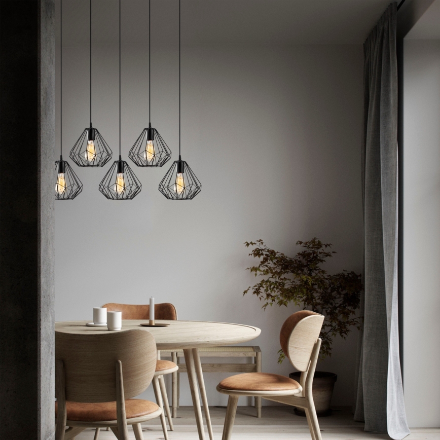 Lustra ar auklu DIAMOND 5xE27/100W/230V