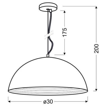 Lustra ar auklu DORADA 1xE27/60W/230V