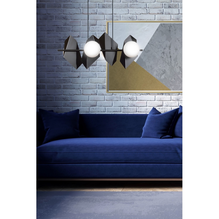 Lustra ar auklu DRIFTON 4xE14/10W/230V melna