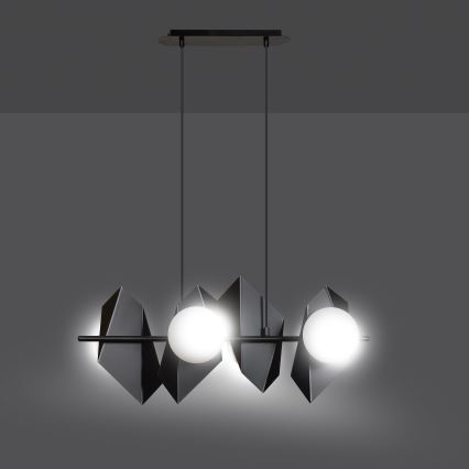 Lustra ar auklu DRIFTON 4xE14/10W/230V melna
