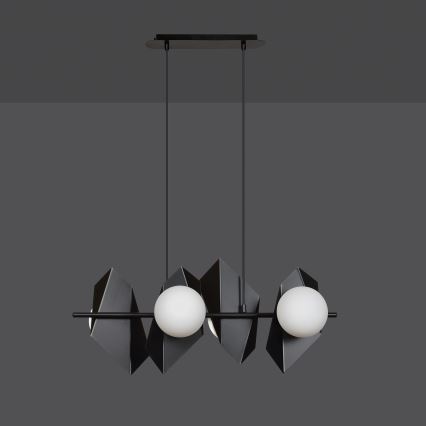 Lustra ar auklu DRIFTON 4xE14/10W/230V melna