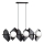 Lustra ar auklu DRIFTON 6xE14/10W/230V melna