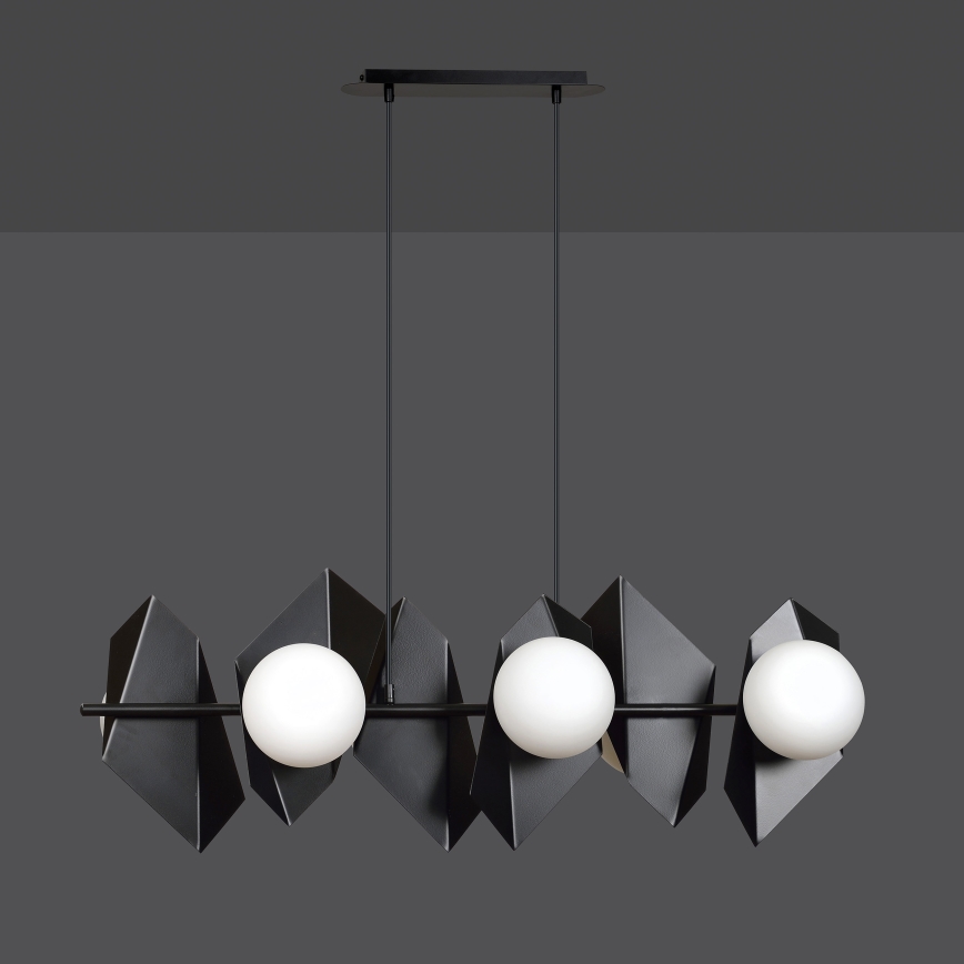 Lustra ar auklu DRIFTON 6xE14/10W/230V melna
