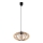 Lustra ar auklu EARTH 1xE27/60W/230V melna/bēša