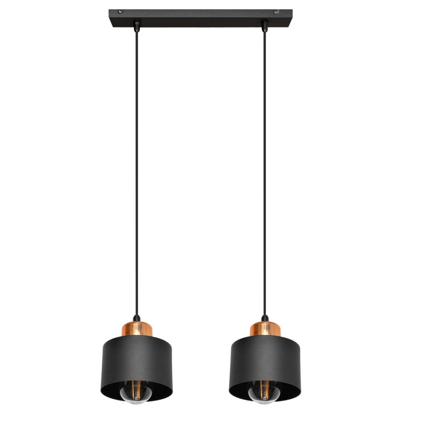 Lustra ar auklu EDISON 2xE27/15W/230V