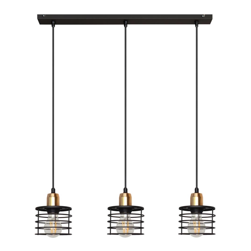 Lustra ar auklu EDISON 3xE27/15W/230V