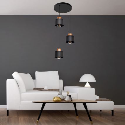 Lustra ar auklu EDISON 3xE27/15W/230V
