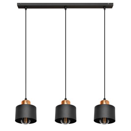 Lustra ar auklu EDISON 3xE27/15W/230V