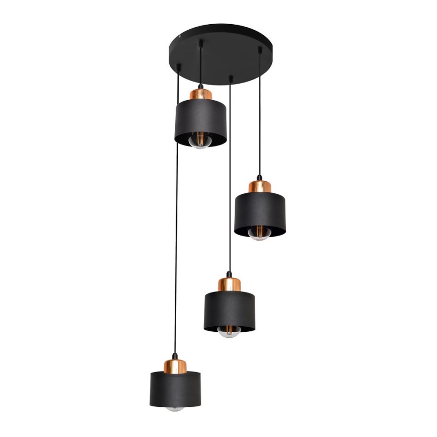Lustra ar auklu EDISON 4xE27/15W/230V
