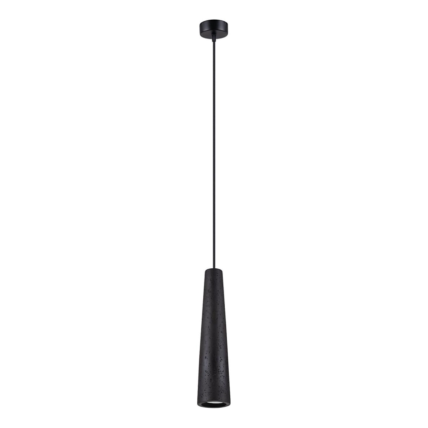 Lustra ar auklu ELECTRA 1xGU10/10W/230V betons/melna