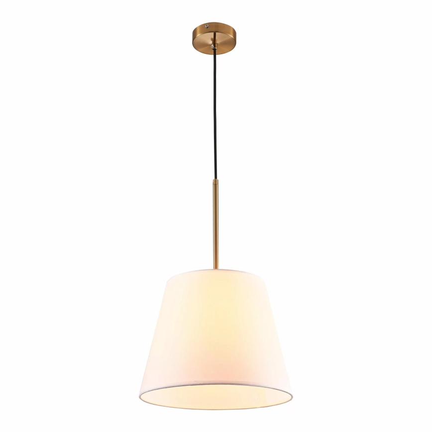 Lustra ar auklu ELENA 1xE27/20W/230V balta