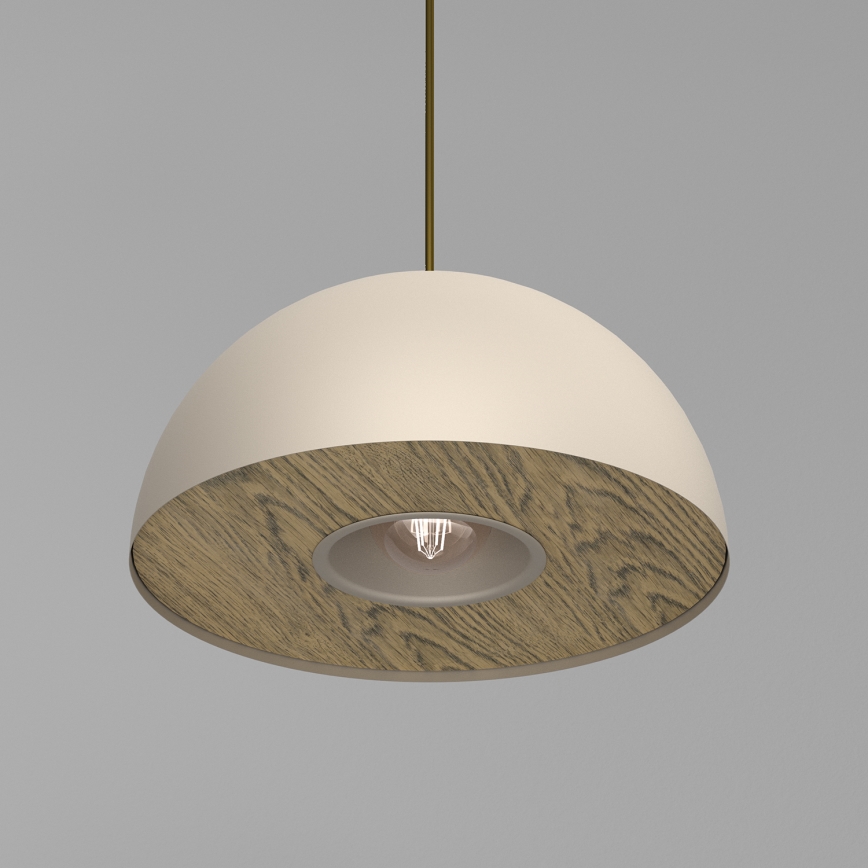 Lustra ar auklu ELGUND 1xE27/15W/230V bēša