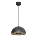 Lustra ar auklu ELGUND 1xE27/15W/230V melna