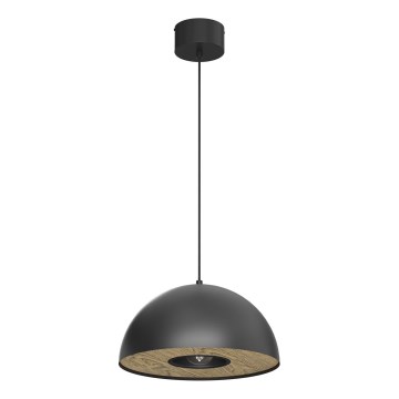 Lustra ar auklu ELGUND 1xE27/15W/230V melna