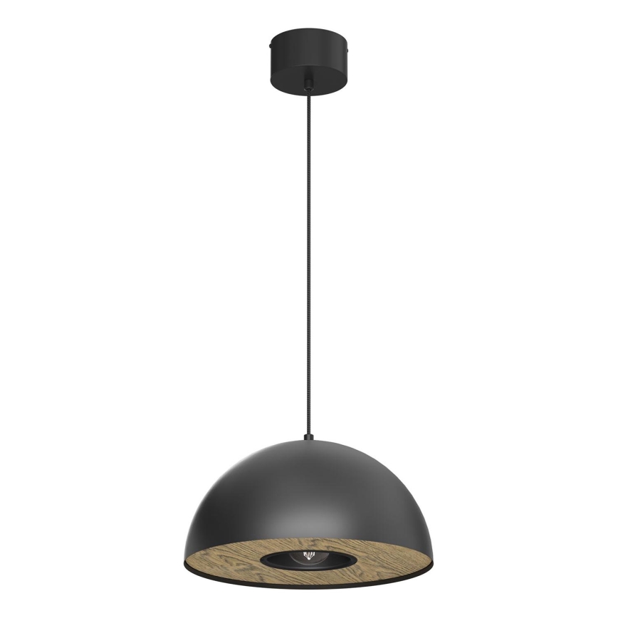 Lustra ar auklu ELGUND 1xE27/15W/230V melna