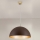 Lustra ar auklu ELIANO 1xE27/60W/230V d. 50 cm brūna/zelta