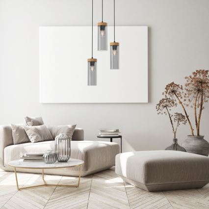 Lustra ar auklu ELICA 3xE27/60W/230V