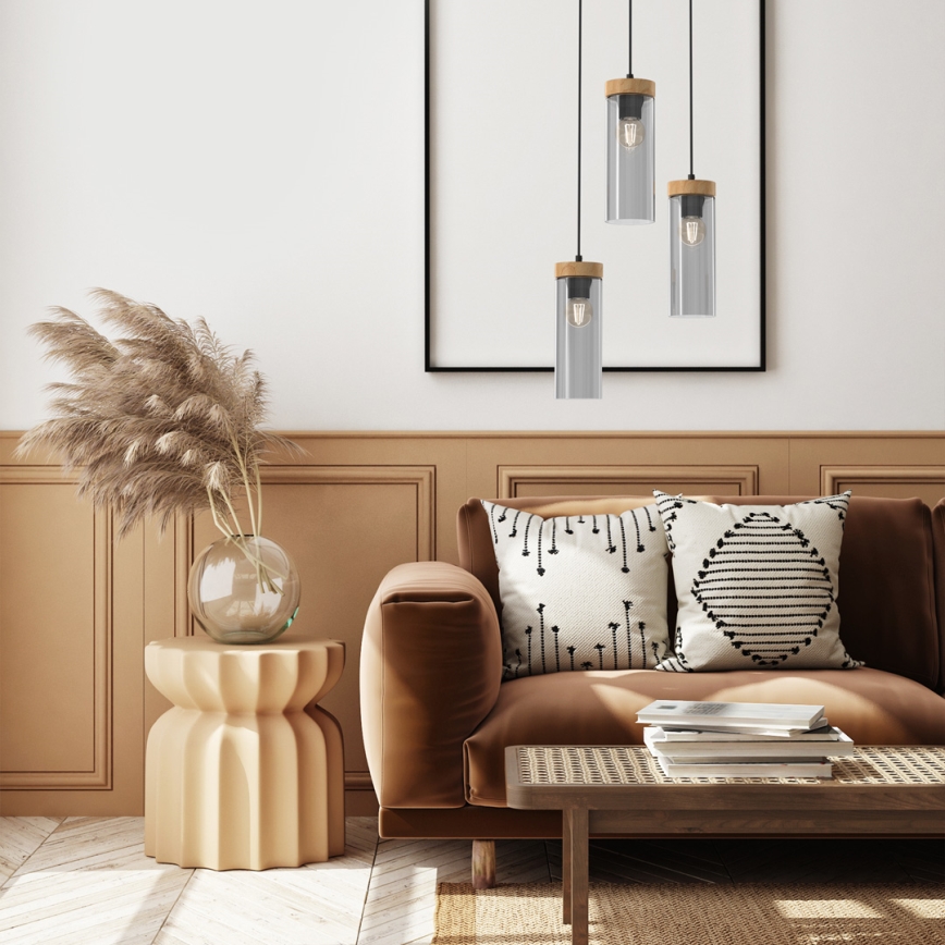 Lustra ar auklu ELICA 3xE27/60W/230V