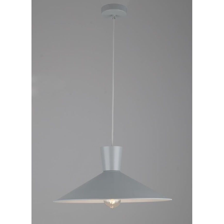 Lustra ar auklu ELISTA 1xE27/60W/230V pelēka