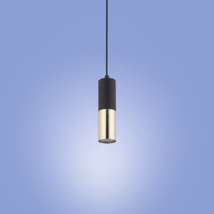 Lustra ar auklu ELIT 1xGU10/10W/230V melna