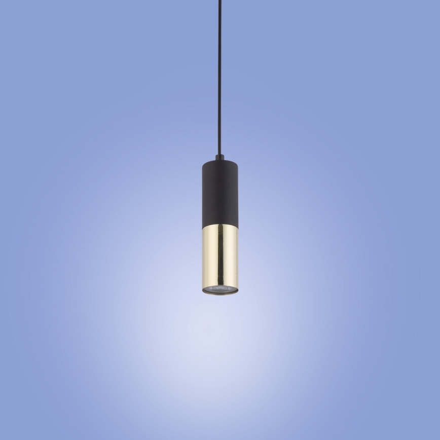 Lustra ar auklu ELIT 1xGU10/10W/230V melna