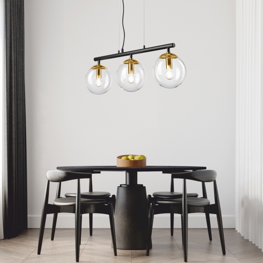 Lustra ar auklu ELOISE 3xE14/15W/230V