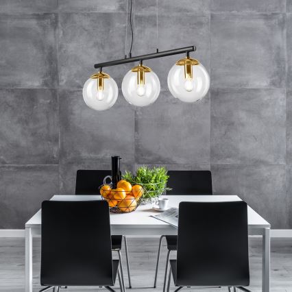 Lustra ar auklu ELOISE 3xE14/15W/230V