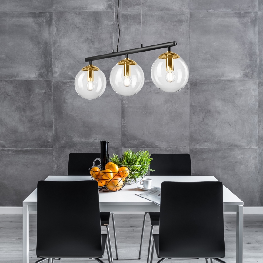 Lustra ar auklu ELOISE 3xE14/15W/230V