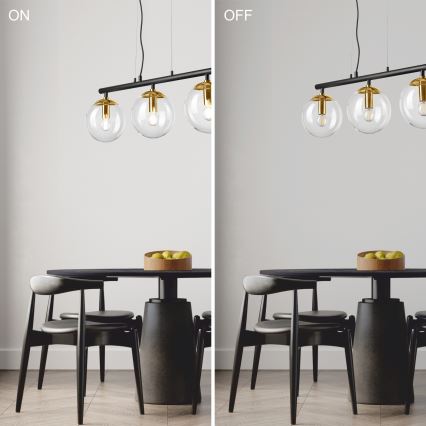 Lustra ar auklu ELOISE 3xE14/15W/230V