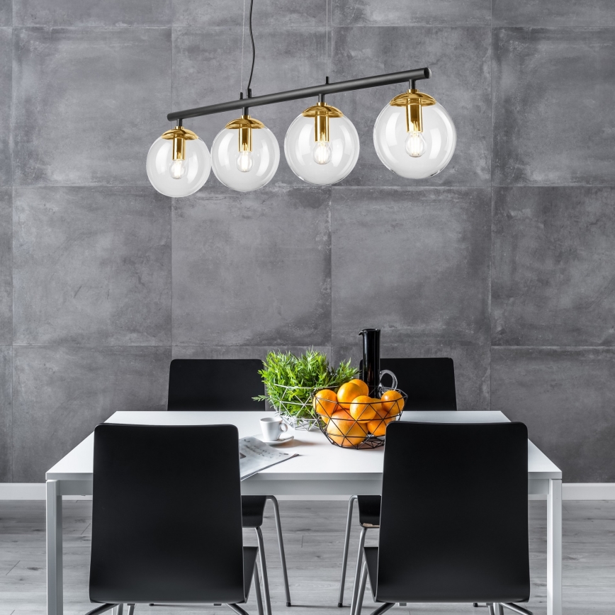 Lustra ar auklu ELOISE 4xE14/15W/230V