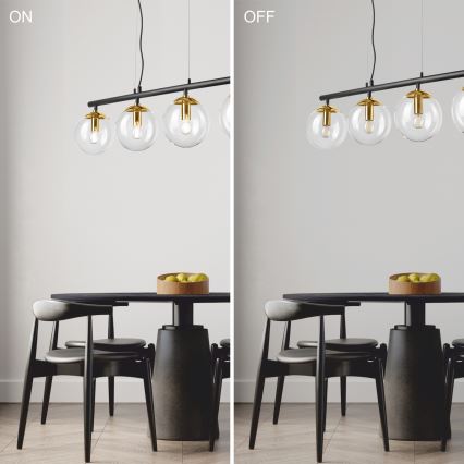 Lustra ar auklu ELOISE 4xE14/15W/230V