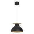 Lustra ar auklu ESTATE 1xE27/15W/230V melna