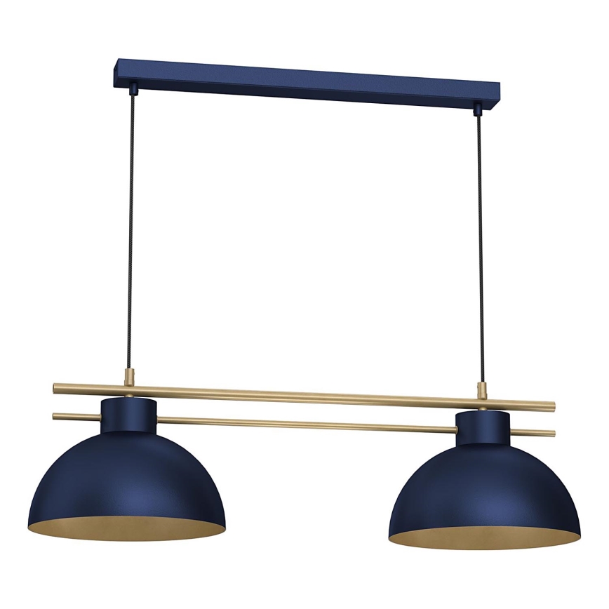 Lustra ar auklu ESTATE 2xE27/15W/230V zila