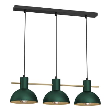 Lustra ar auklu ESTATE MINI 3xE27/15W/230V zaļa