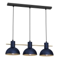 Lustra ar auklu ESTATE MINI 3xE27/15W/230V zila