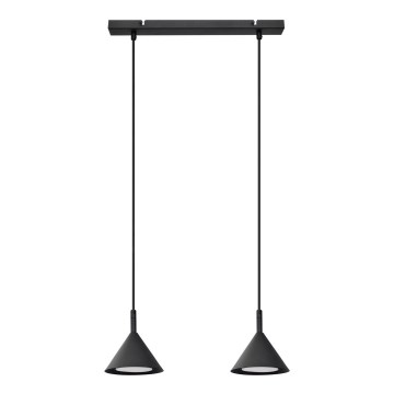 Lustra ar auklu ETNA 2xGX53/15W/230V melna