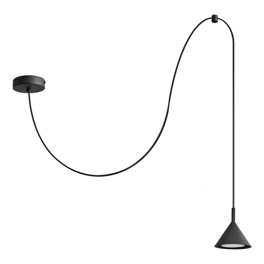 Lustra ar auklu ETNA LONG 1xGX53/15W/230V melna